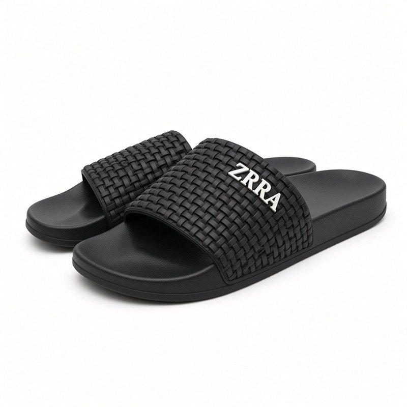 Zara Woven Slide Sandals